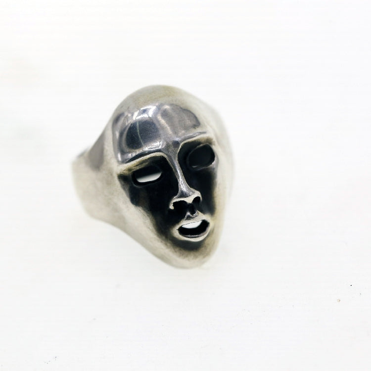 Garber Bwlll Mask Ring-Vrafi Jewery