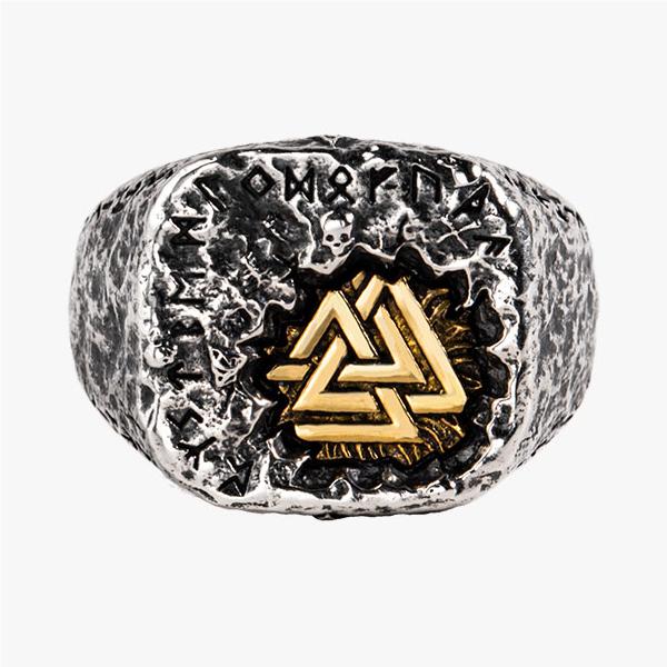 Geometric Triangle Silver Ring - Sunro Raven