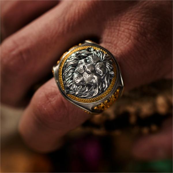 King Arthur Golden Lion Ring