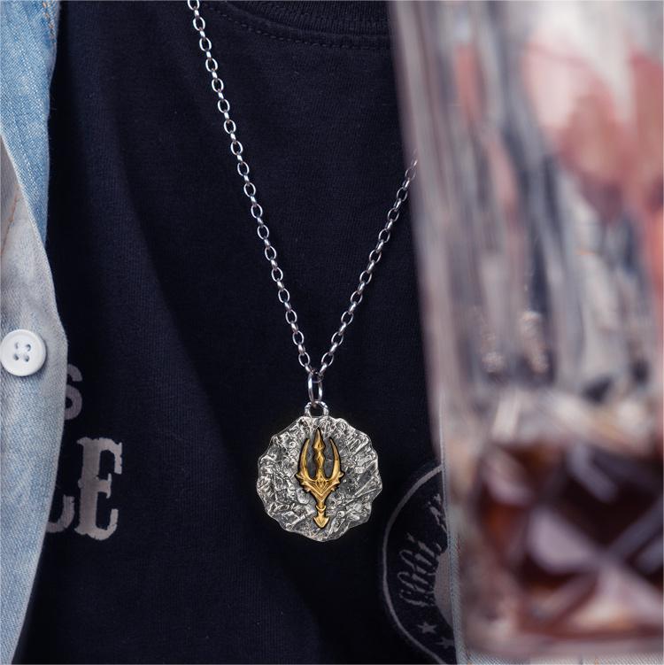 Poseidon Icefury Silver Necklace -Vrafi Jewelry