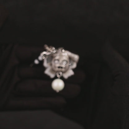 Black and White Clown Crown Ring