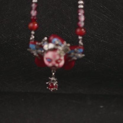 Crimson Doll Necklace
