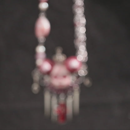 Crimson Crown Blood Cross Necklace