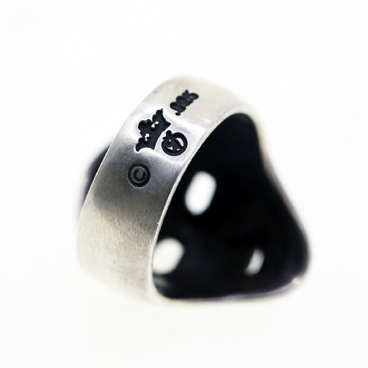 Garber Bwlll Mask Ring-Vrafi Jewery