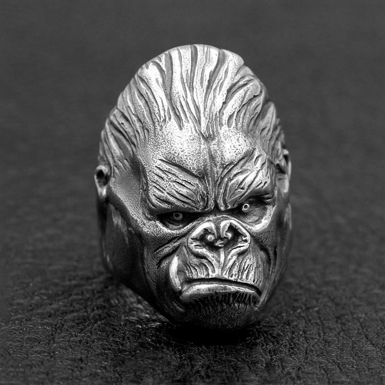 King Kong Gorilla Sterling Silver Ring Sunro Raven