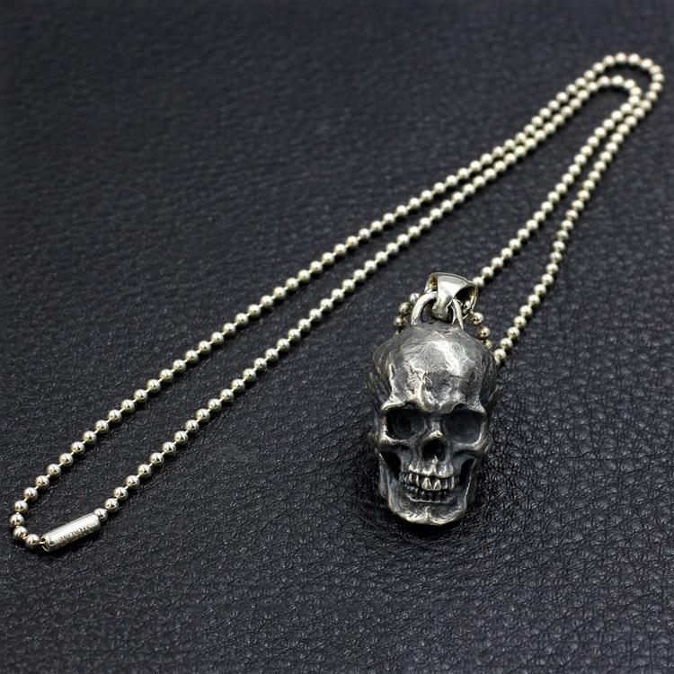 Big Skull Sterling Silver Pendant Sunro Raven