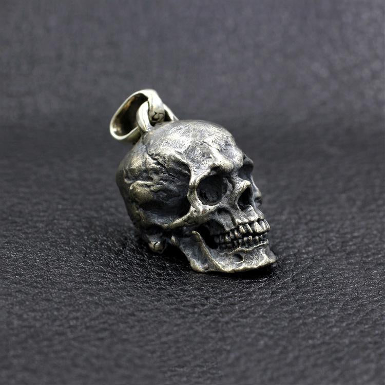 Big Skull Sterling Silver Pendant Sunro Raven