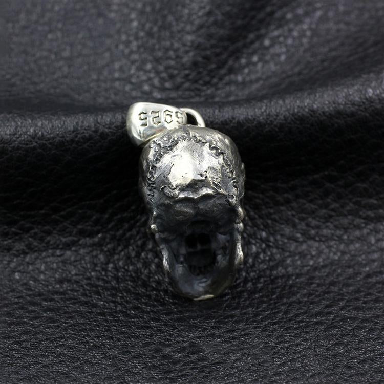 Big Skull Sterling Silver Pendant Sunro Raven