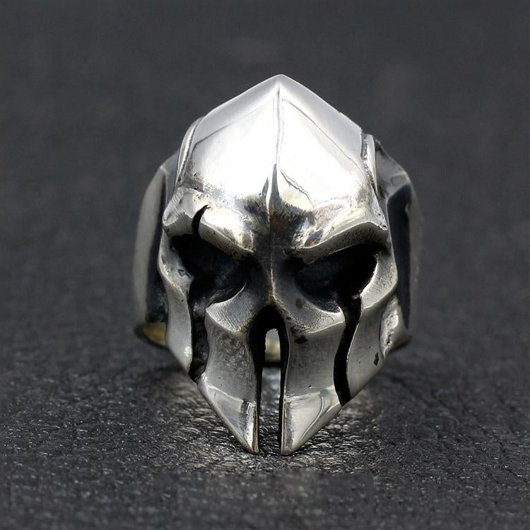 Spartan Warrior Sterling Silver Ring Sunro Raven