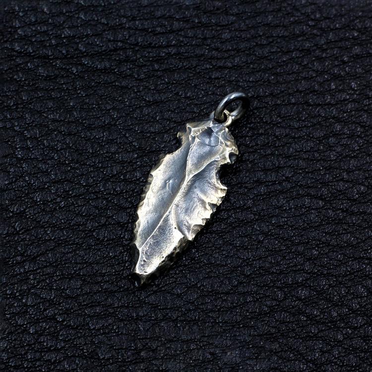 Spearhead Shaped Sterling Silver Pendant Sunro Raven