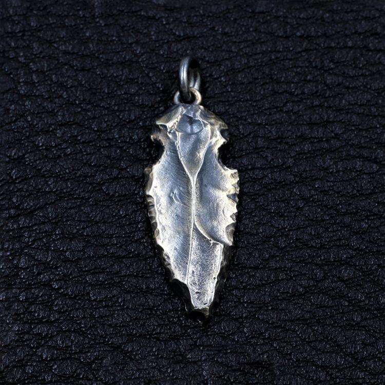 Spearhead Shaped Sterling Silver Pendant Sunro Raven