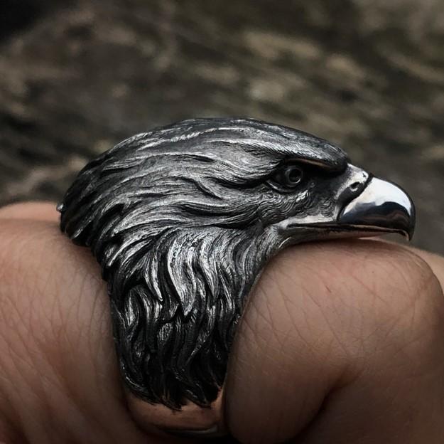 Jagsun Exclusive Eagle Ring Men's Ring Ride Eagle Motorcycle Ring Silver  Plated Ring Crystal, Stainless Steel, Sterling Silver, Zinc Crystal  Platinum, Rhodium, Silver, Sterling Silver, Titanium Plated Ring Price in  India -
