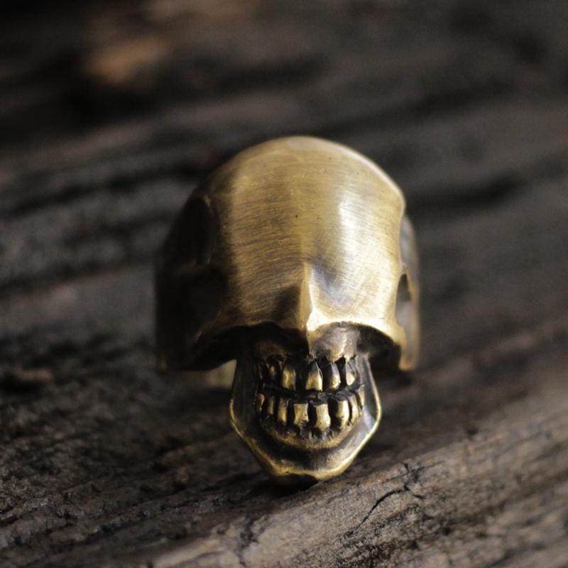 Handmade Alien Skull Silver Ring Sunro Raven