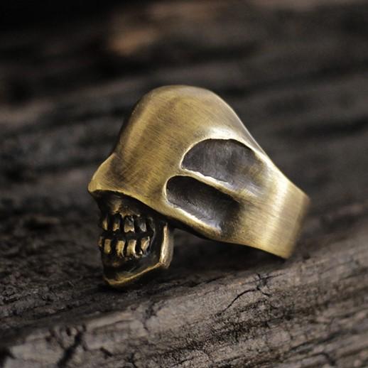 Handmade Alien Skull Silver Ring Sunro Raven