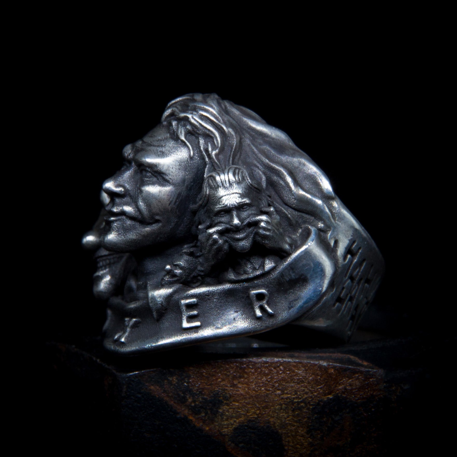 Joker Sterling Silver Ring Sunro Raven