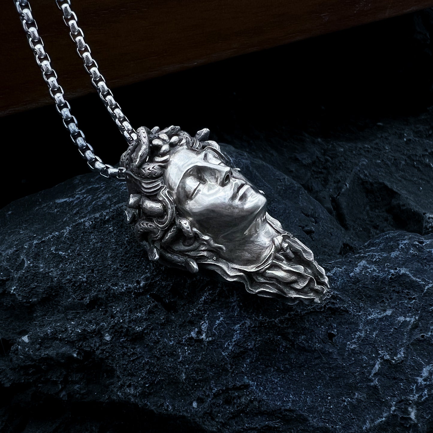 Medusa Silver Pendant