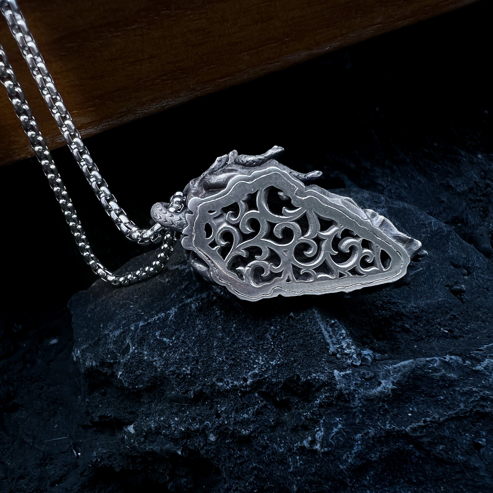 Medusa Silver Pendant