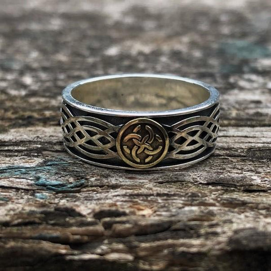 Norse Mythology Celtic Amulet Silver Ring Sunro Raven