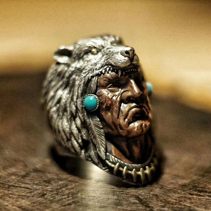 The Indian Warrior Ring Sunro Raven