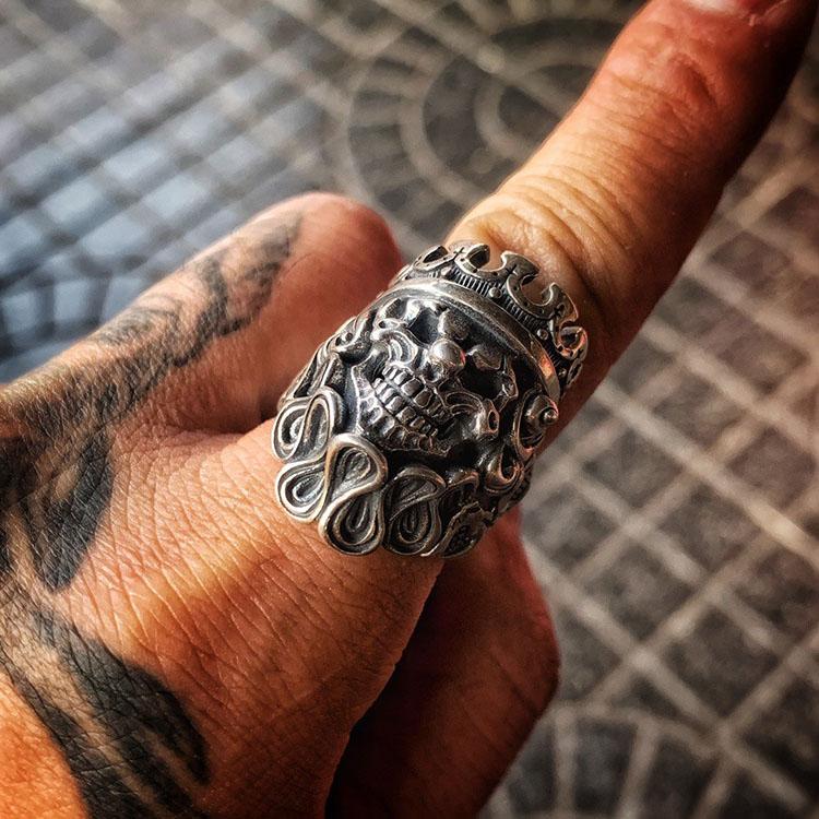 Joker Sterling Silver Ring Sunro Raven