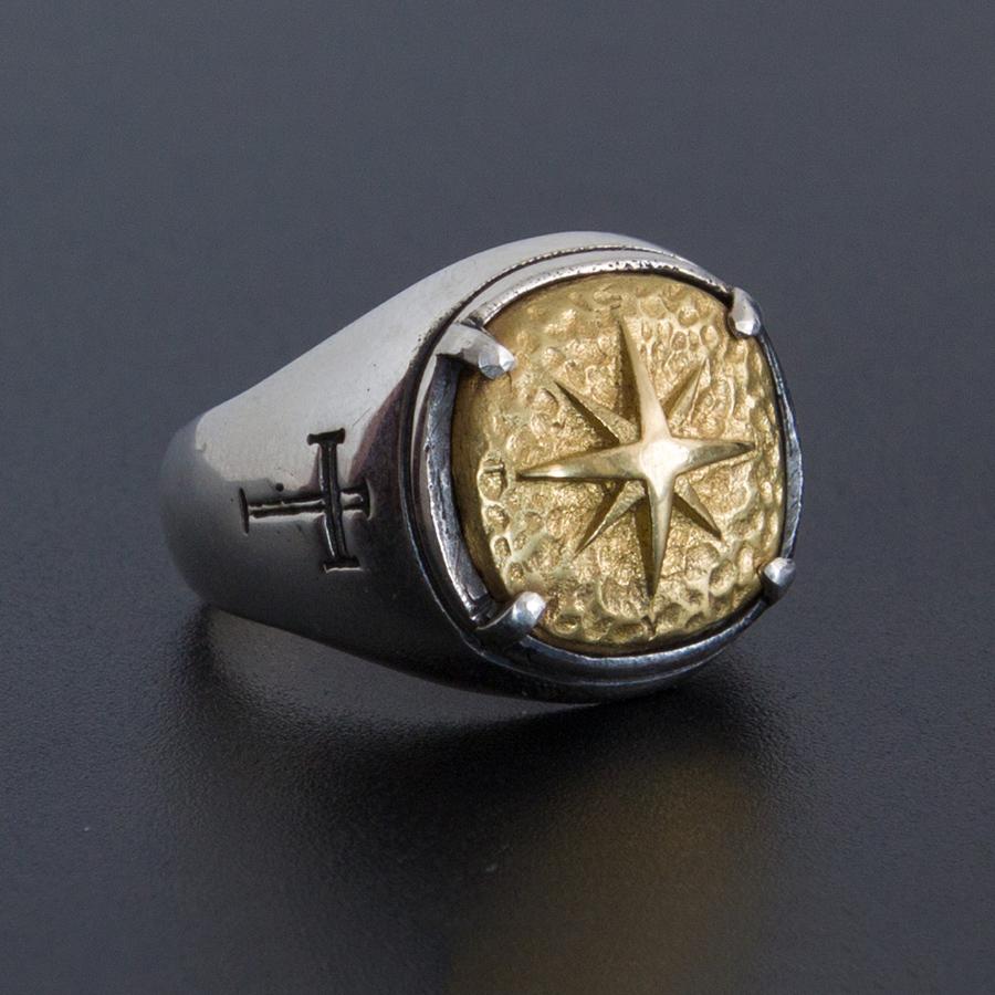 The Compass Sterling Silver Ring Sunro Raven