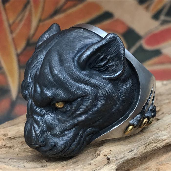 Black Panther Silver Ring Sunro Raven