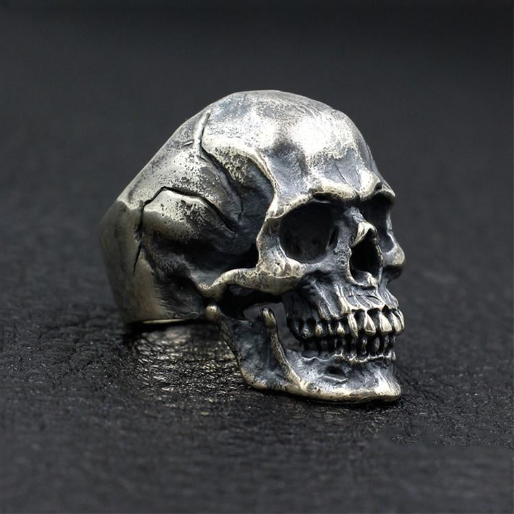 Vintage Skull Sterling Silver Ring Sunro Raven