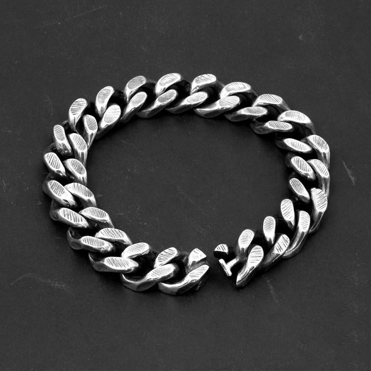 Simple Style Silver Bracelet Sunro Raven