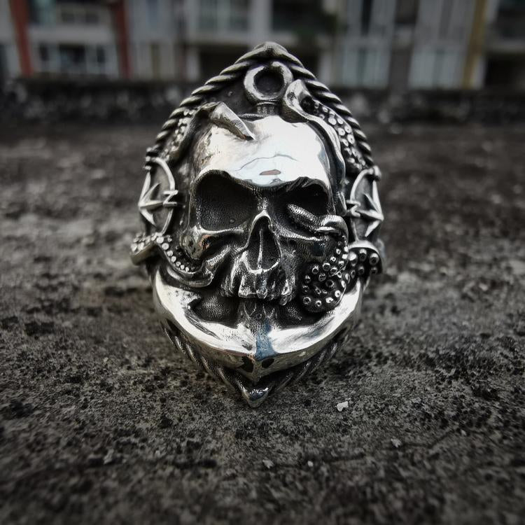 Marine Series Silver Ring Sunro Raven