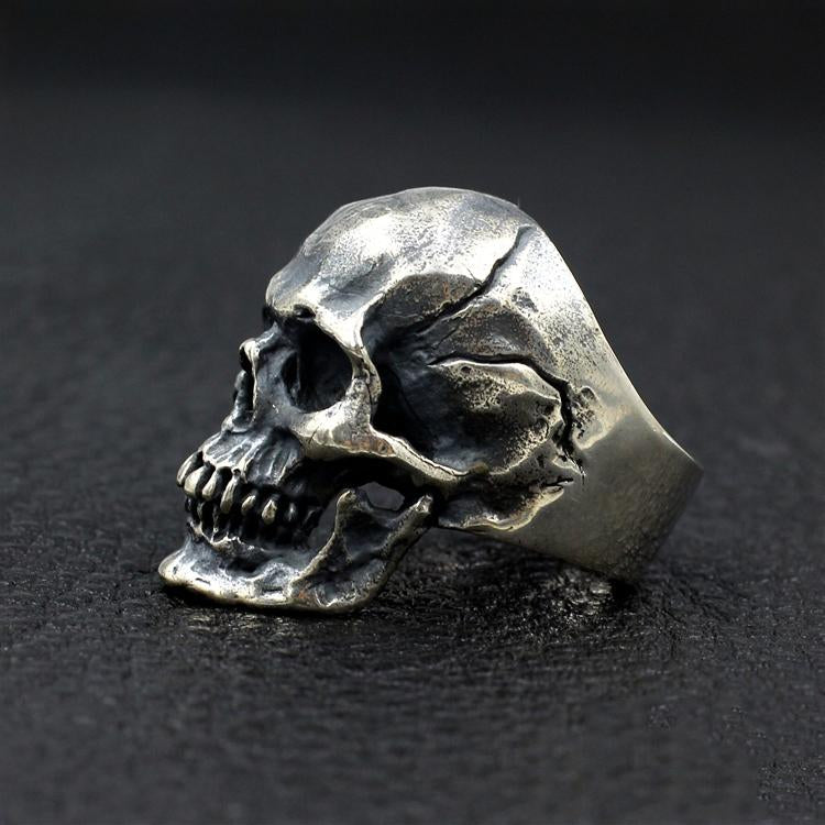 Vintage Skull Sterling Silver Ring Sunro Raven