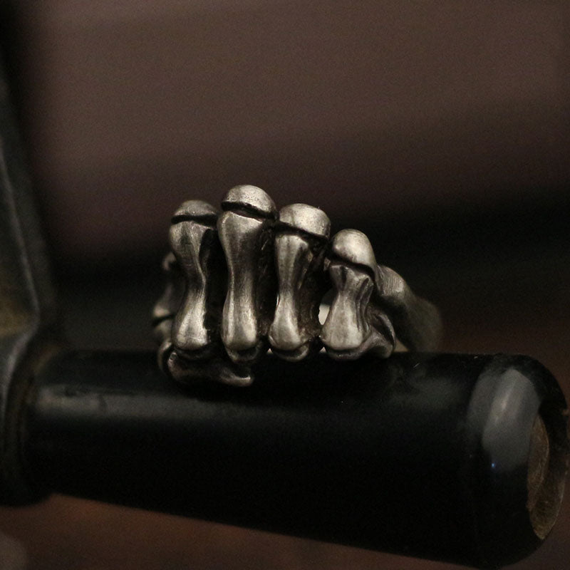 Skeleton Fist Sterling Silver Ring Sunro Raven