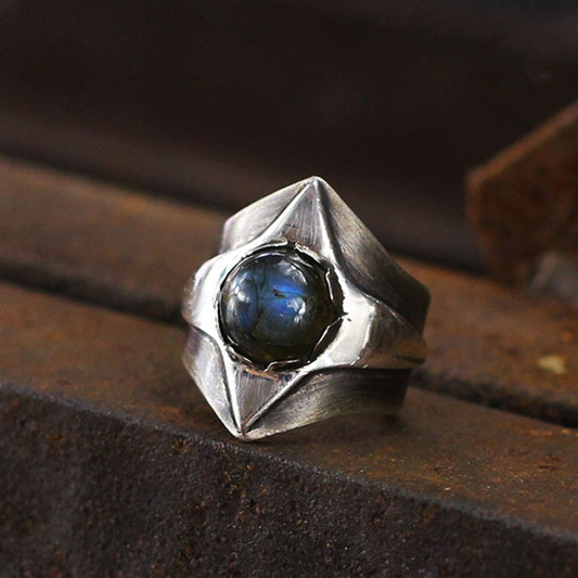 Starlight Labradorite Sterling Silver Ring Sunro Raven