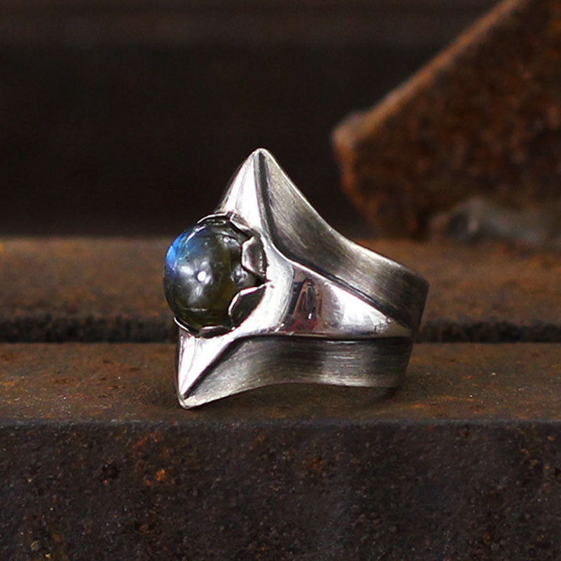 Starlight Labradorite Sterling Silver Ring Sunro Raven