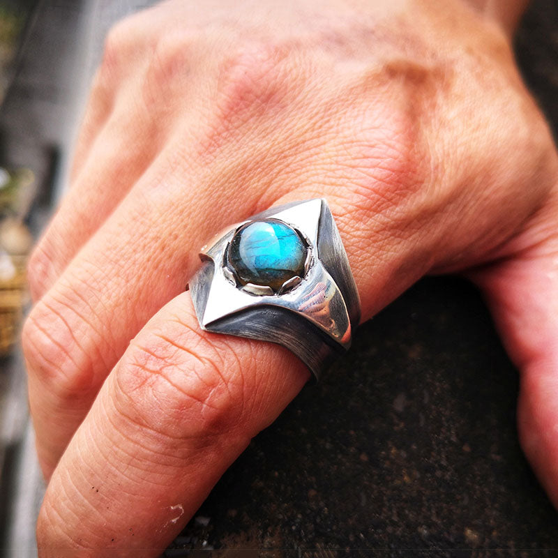 Starlight Labradorite Sterling Silver Ring Sunro Raven