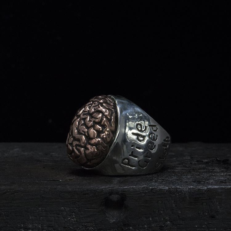 Brain Ring With Severn Deadly Sins Engraved Sunro Raven