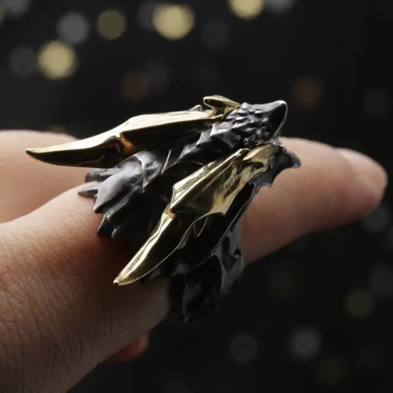 The Darken Dragon Silver Ring SAMTAO