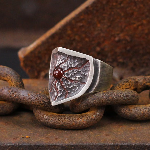 The Eye of Lava Sterling Silver Ring Sunro Raven