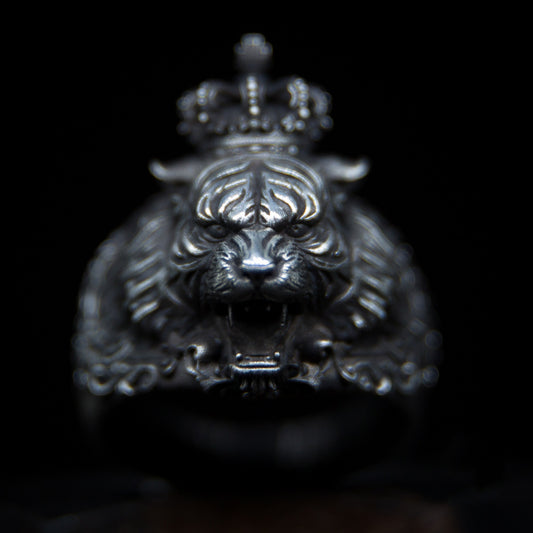 Tiger King Sterling Silver Ring Sunro Raven