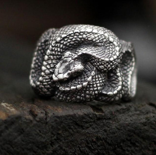 Viper Sterling Silver Ring Sunro Raven